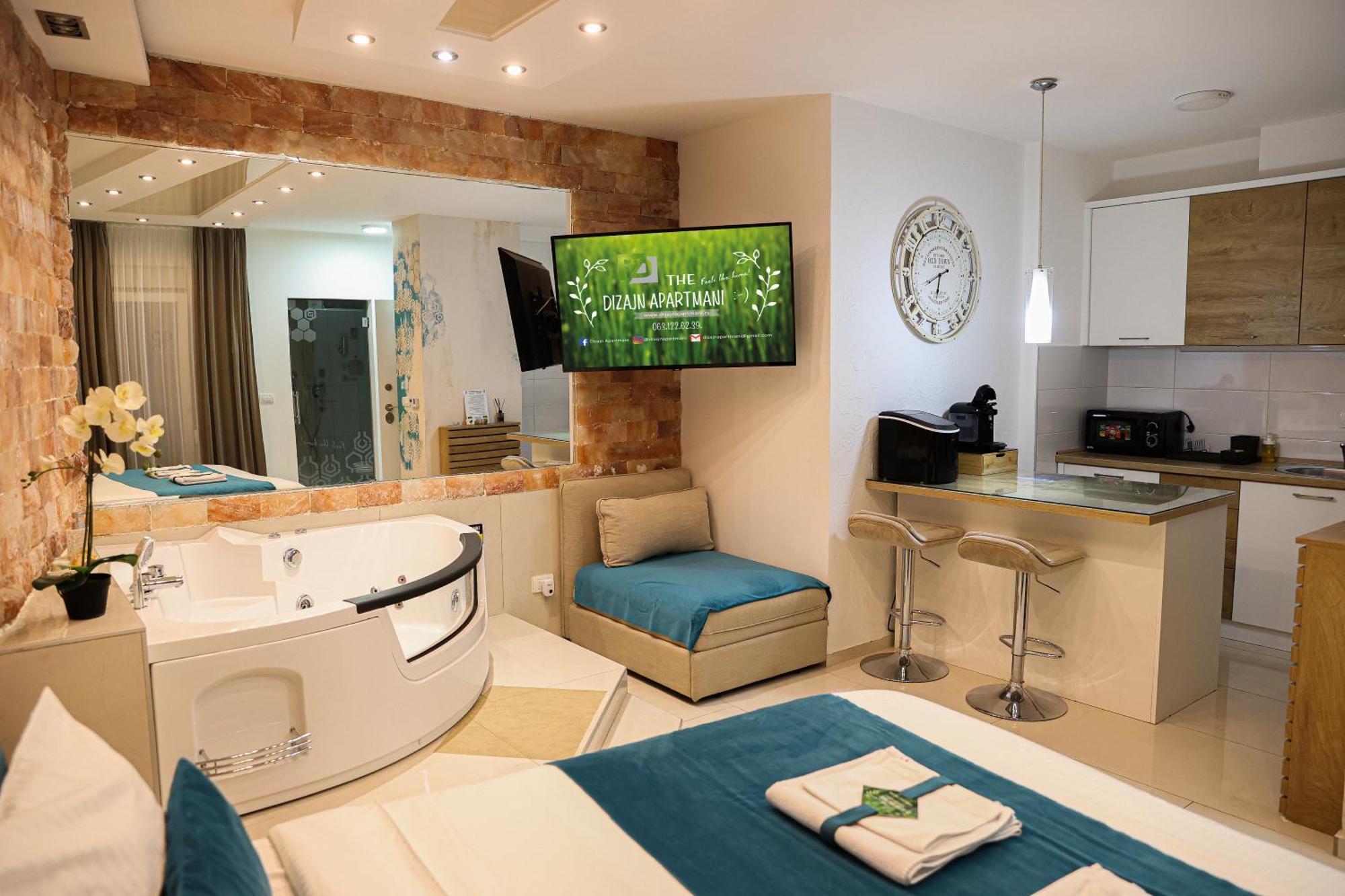 Design Apartment Premium Spa Lux 4 Star "Dubai" Completely Private Wellness & Spa Free Included Sauna & Jacuzzi & Salt Wall & Fire Place & 3D Ceilings & Business Wifi & Netflix & Keyless Code Entry & Full Smart App & Secure 2 Parking Place Ćuprija Buitenkant foto